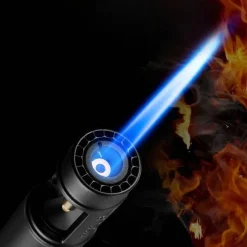 Cozy Living Camping-Werkzeuge|Camping Im Freien-Winddichtes Butan-Feuerzeug – Tragbare Handfackel