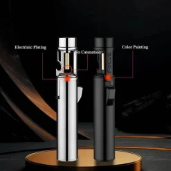 Cozy Living Camping-Werkzeuge|Camping Im Freien-Winddichtes Butan-Feuerzeug – Tragbare Handfackel