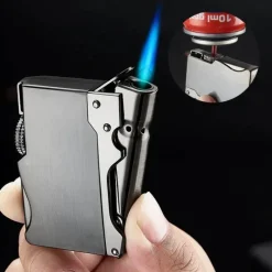 Cozy Living Camping Im Freien|Outdoor-Artikel-Winddichtes Butanfeuerzeug – Eleganter Fackelstil