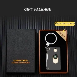 Cozy Living Outdoor-Gadgets|Heimwerkzeuge-Winddichtes, flammenloses Feuerzeug – Multifunktionswerkzeug mit USB-Aufladung