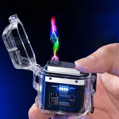 The Outdoor Vault Outdoor-Artikel|Outdoor-Gadgets-Winddichtes Regenbogen-Fackelfeuerzeug – prismatisches flammenloses Design