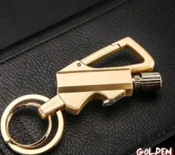 Roam Ready Heimwerkzeuge|Outdoor & Garten-Winddichtes Schlüsselanhänger-Feuerzeug - Streichholzwerkzeug für den Außenbereich