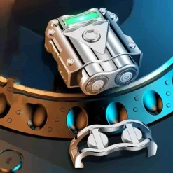 The Outdoor Vault Männerpflege|Körperpflege-Winddichtes USB-Schnellladefeuerzeug – Kreatives Rasiermesser-Design