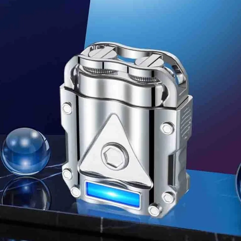 The Outdoor Vault Männerpflege|Körperpflege-Winddichtes USB-Schnellladefeuerzeug – Kreatives Rasiermesser-Design