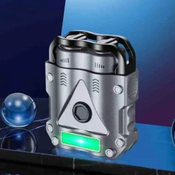 The Outdoor Vault Männerpflege|Körperpflege-Winddichtes USB-Schnellladefeuerzeug – Kreatives Rasiermesser-Design