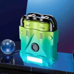 The Outdoor Vault Männerpflege|Körperpflege-Winddichtes USB-Schnellladefeuerzeug – Kreatives Rasiermesser-Design