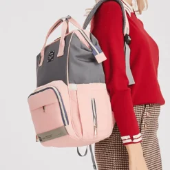 Kinder The Decor Haven Kinderwagen & Zubehör-Windelrucksack für Mütter und Babys mit großer Kapazität – multifunktionales USB-Design