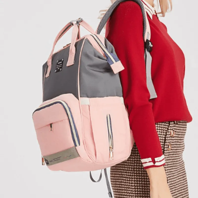 Kinder The Decor Haven Kinderwagen & Zubehör-Windelrucksack für Mütter und Babys mit großer Kapazität – multifunktionales USB-Design