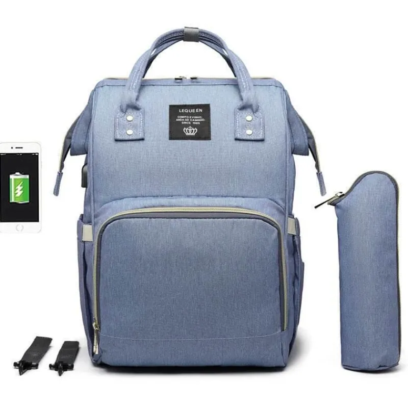 Kinder The Decor Haven Kinderwagen & Zubehör-Windelrucksack für Mütter und Babys mit großer Kapazität – multifunktionales USB-Design