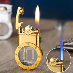 Cozy Living Camping-Werkzeuge|Camping Im Freien-Windfestes Feuerzeug mit zwei Flammen – Inferno Torch Lighter