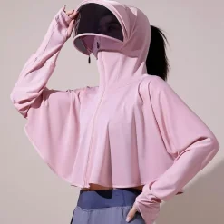 Damen Everly u0026 Lace Damenbekleidung|Outdoor-Artikel-Windjacke mit Kapuze und UV-Schutz – leichte Outdoor-Bekleidung aus Eisseide