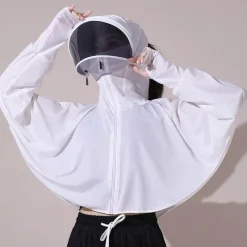 Damen Everly u0026 Lace Damenbekleidung|Outdoor-Artikel-Windjacke mit Kapuze und UV-Schutz – leichte Outdoor-Bekleidung aus Eisseide