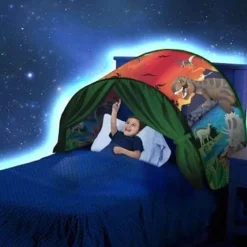 Kinder The Decor Haven Kinderzimmermöbel-Winter Wonderland Sternenzelt – Magisches Spielzelt für Kinder