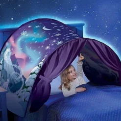 Kinder The Decor Haven Kinderzimmermöbel-Winter Wonderland Sternenzelt – Magisches Spielzelt für Kinder