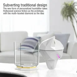 Timeless Touch Beleuchtung-Wolfskopf-Luftbefeuchter – Aromatherapie-Diffusor für ätherische Öle, Nachtlampe