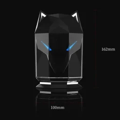 Timeless Touch Beleuchtung-Wolfskopf-Luftbefeuchter – Aromatherapie-Diffusor für ätherische Öle, Nachtlampe