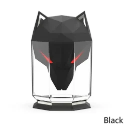 Timeless Touch Beleuchtung-Wolfskopf-Luftbefeuchter – Aromatherapie-Diffusor für ätherische Öle, Nachtlampe