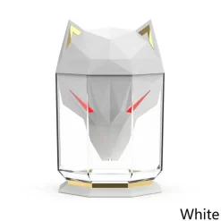 Timeless Touch Beleuchtung-Wolfskopf-Luftbefeuchter – Aromatherapie-Diffusor für ätherische Öle, Nachtlampe