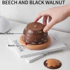 Willow u0026 Whim Wohndeko-Wooden Planet Kalender - Einzigartiger Schreibtisch-Organizer-Planer