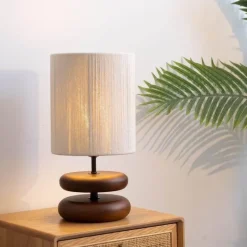 Glow u0026 Shade Beleuchtung-WoodWave Desk Lamp - Modern Wooden Table Light