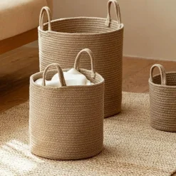 Aqua Essence Badezimmer-Woven Storage Basket - Brooke Decorative Organizer
