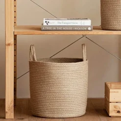 Aqua Essence Badezimmer-Woven Storage Basket - Brooke Decorative Organizer