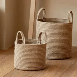 Aqua Essence Badezimmer-Woven Storage Basket - Brooke Decorative Organizer