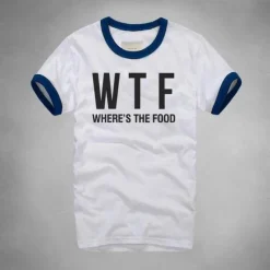 Damen Everly u0026 Lace Damenbekleidung-WTF Wo ist das Essen T-Shirt - Lustiges Foodie T-Shirt