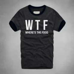 Damen Everly u0026 Lace Damenbekleidung-WTF Wo ist das Essen T-Shirt - Lustiges Foodie T-Shirt