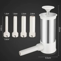 Tom Küche & Esszimmer-Wurstformer aus Edelstahl – selbstgemachtes Wurstfüllwerkzeug für einfaches Kochen