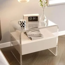 The Lounge Loft Möbel-Yasmine Nachttisch – Moderner Nachttisch mit Stauraum