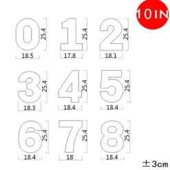 Tom Küche & Esszimmer-Zahlen-Kuchenform – vielseitiges Backwerkzeug für dekorierte Kuchen von 10 bis 35 cm