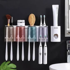 The Blissful Bath Badezimmer-Zahnbürstenhalter – Multifunktionaler Badezimmer-Organizer und Aufbewahrungslösung