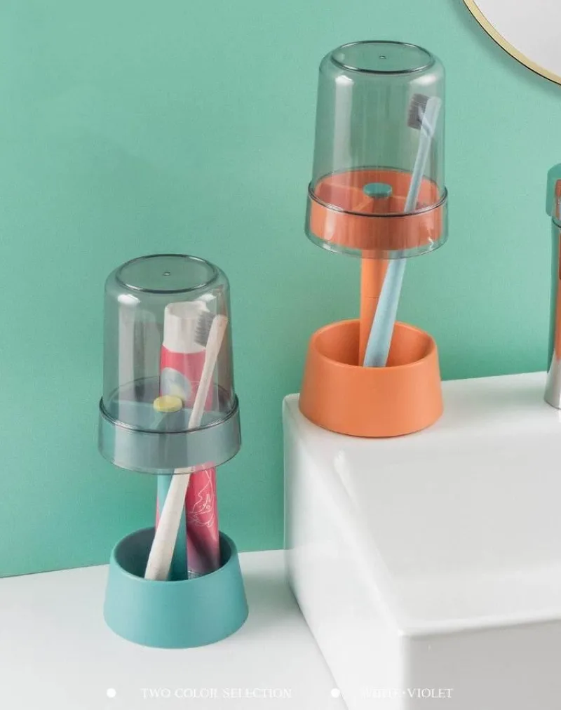 The Blissful Bath Badezimmer-Zahnbürstenhalter – Staubdichter Badezimmer-Organizer