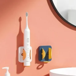 The Blissful Bath Badezimmer-Zahnbürstenhalter zur Wandmontage – Badezimmer-Organizer mit Schwerkraftsensor