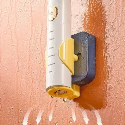 The Blissful Bath Badezimmer-Zahnbürstenhalter zur Wandmontage – Badezimmer-Organizer mit Schwerkraftsensor