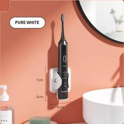 The Blissful Bath Badezimmer-Zahnbürstenhalter zur Wandmontage – Badezimmer-Organizer mit Schwerkraftsensor