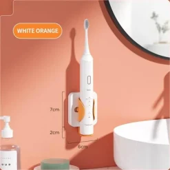 The Blissful Bath Badezimmer-Zahnbürstenhalter zur Wandmontage – Badezimmer-Organizer mit Schwerkraftsensor