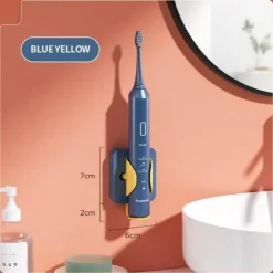 The Blissful Bath Badezimmer-Zahnbürstenhalter zur Wandmontage – Badezimmer-Organizer mit Schwerkraftsensor