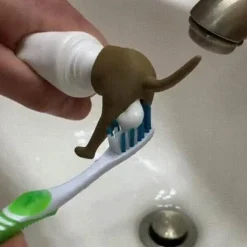 The Blissful Bath Badezimmer-Zahnpastaspender für Hunde – Kreatives Design für einfache Zahnpflege bei Haustieren