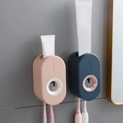 The Blissful Bath Badezimmer-Zahnpastaspender zur Wandmontage – Eleganter Badezimmer-Organizer