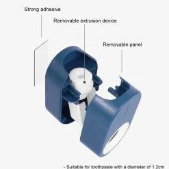 The Blissful Bath Badezimmer-Zahnpastaspender zur Wandmontage – Eleganter Badezimmer-Organizer