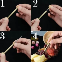 The Blissful Bath Gesundheits-Gadgets|Gesundheits- Und Entspannungstools-Zahnseide-Schlüsselanhänger – Tragbare Zahnstocher für die Mundpflege