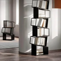 The Lounge Loft Möbel-Zane Bücherregal – Modernes Bücherregal aus Holz