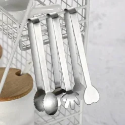 Tom Küche & Esszimmer-Zange aus Edelstahl – vielseitiges Küchenwerkzeug für Lebensmittel, Eis