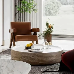 The Coffee Table Co. Möbel-Zariah Travertin Couchtisch