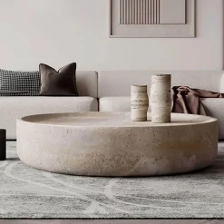 The Coffee Table Co. Möbel-Zariah Travertin Couchtisch