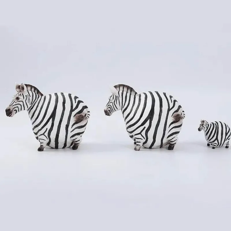 Plates u0026 More Küche & Esszimmer-Zebra-Skulptur – Modernes Harzdekor für das Home Office