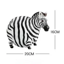 Plates u0026 More Küche & Esszimmer-Zebra-Skulptur – Modernes Harzdekor für das Home Office
