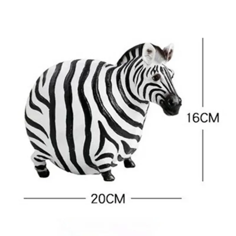 Plates u0026 More Küche & Esszimmer-Zebra-Skulptur – Modernes Harzdekor für das Home Office